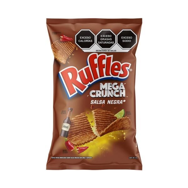 Ruffles Cheese mega cruch Salsa Negra